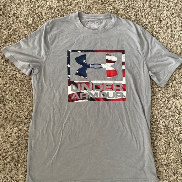 Under Armour Other - Under Armour Men's T Shirt  American Flag USA M